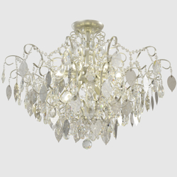 Светильник потолочный Crystal Lux ESMIRALDA PL9 SILVER