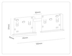 Ambrella Коннектор питания прямой для шинопровода Magnetic standard 48V 10mm Track System GL2030