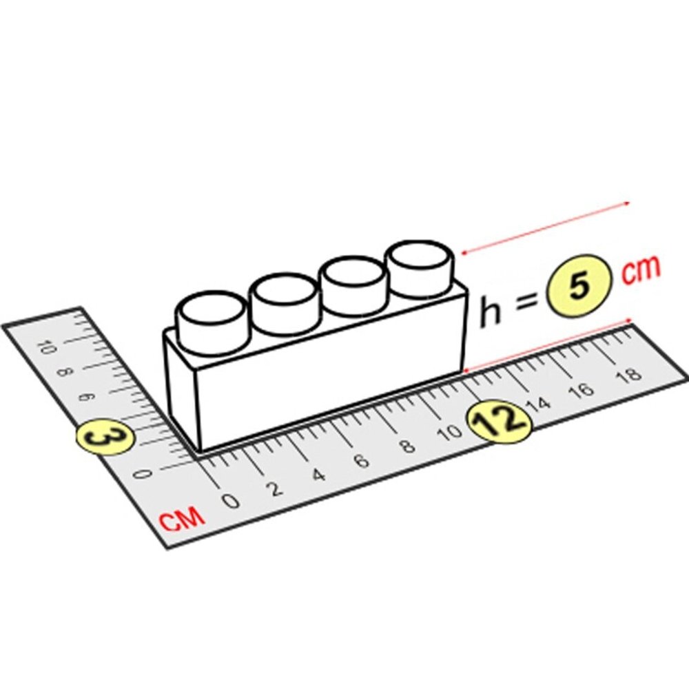 Элемент 12x3x5 см для GigaBloks 5"
