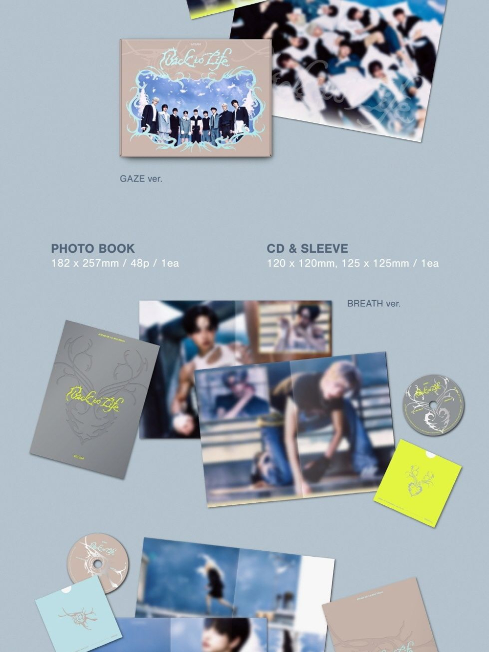 Альбом &TEAM - BACK TO LIFE KR 1st Mini Album 2 Version SET