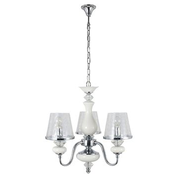 Подвесная люстра Betis SP-PL3 хром/белый Crystal Lux