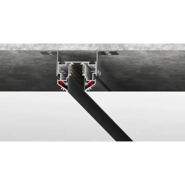 Профиль-трек 4-контактный 2м для монтажа светильников 48V 509427L чёрный Uno Lightstar