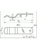 Крючки мебельные высота 30 мм 4 штуки