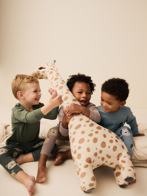 Пижама для мальчика Next K98-567, 3 шт., Хаки, Бежевый, Голубой