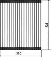 Ролл-мат для мойки нерж/черный силикон ROLL-01-IN(арт.4997003)