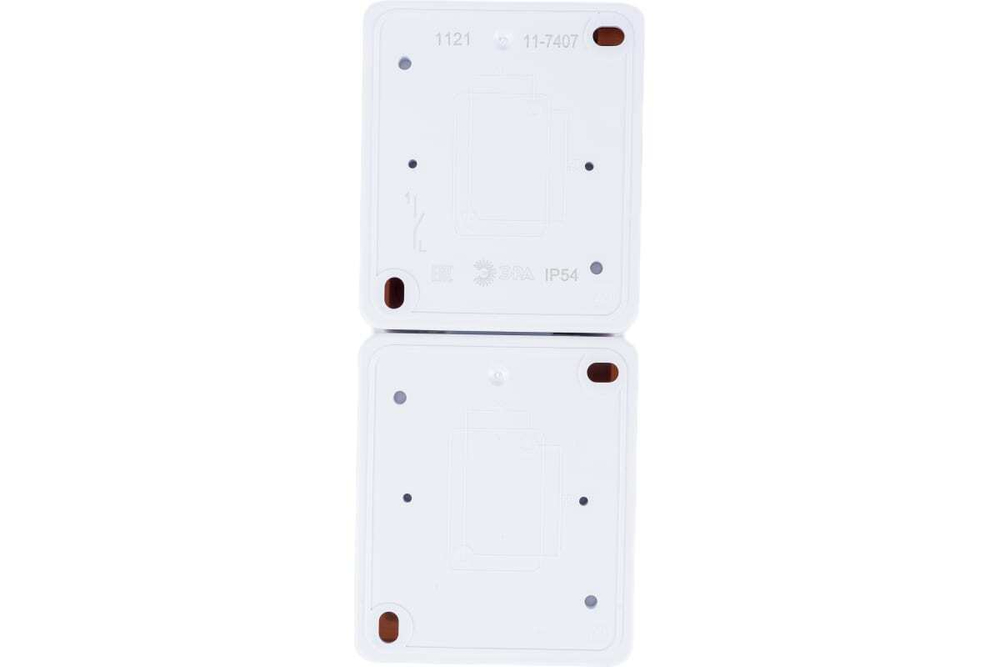 Блок розетка+выкл. верт. IP54, 16A(10AX)-250В, белый Эксперт ЭРА