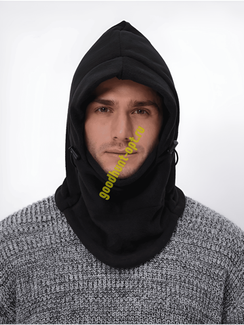 Тактическая балаклава зимняя шапка капор Черный