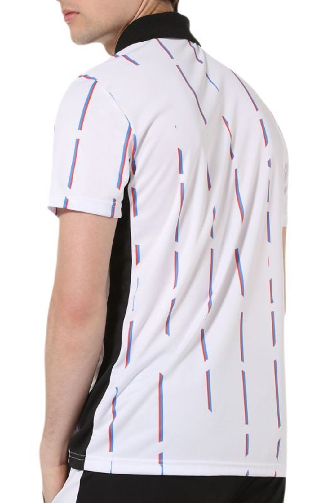 Мужское теннисное поло Australian Ace Polo Shirt With Stripes - bianco