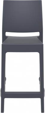 Стул пластиковый полубарный, Siesta Contract Maya Bar 65, темно-серый