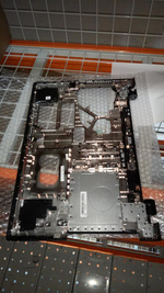 Нижняя часть корпуса (поддон) для ноутбука Lenovo Z70-80, чёрная, с динамиками (5CB0H15124), оригинал