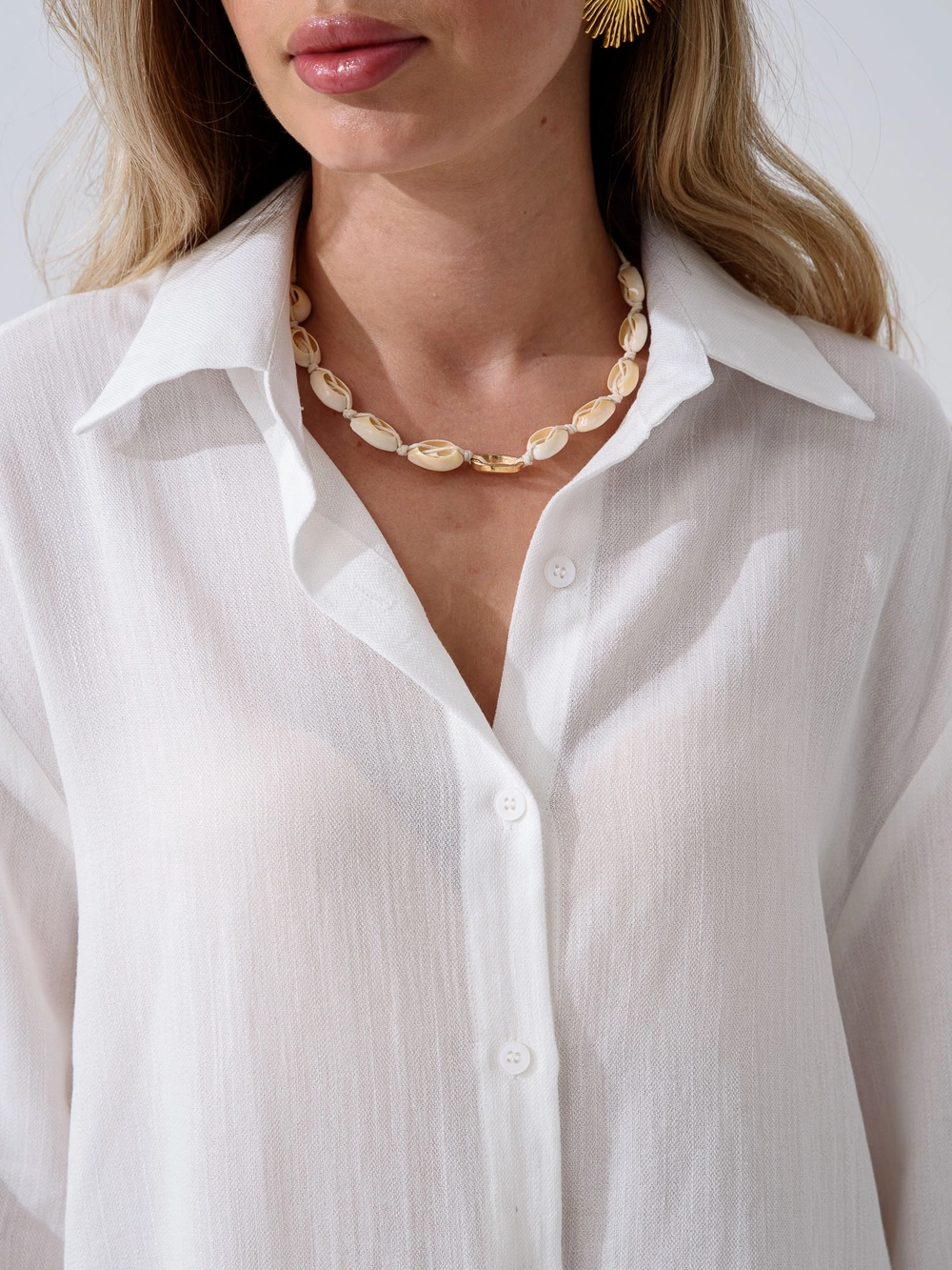 Рубашка женская "Лён"