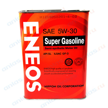 Масло моторное ENEOS 5W-30 SL п/синтетическое 4л / 5W30