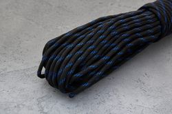 Пaракорд «OnBlack blue», 1 метр