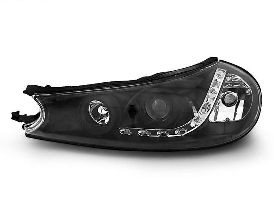 Передние фары Ford Mondeo 2 daylight black