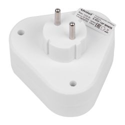 S-ES3-16F WHITE Разветвитель сетевой. б-з. 3 гнезда. 16А. 3500Вт. Белый. ТМ Uniel
