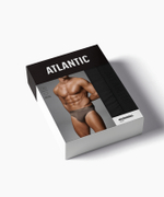 Мужские трусы слипы спорт Atlantic, 1 шт. в уп., микромодал, черные, MP-1590