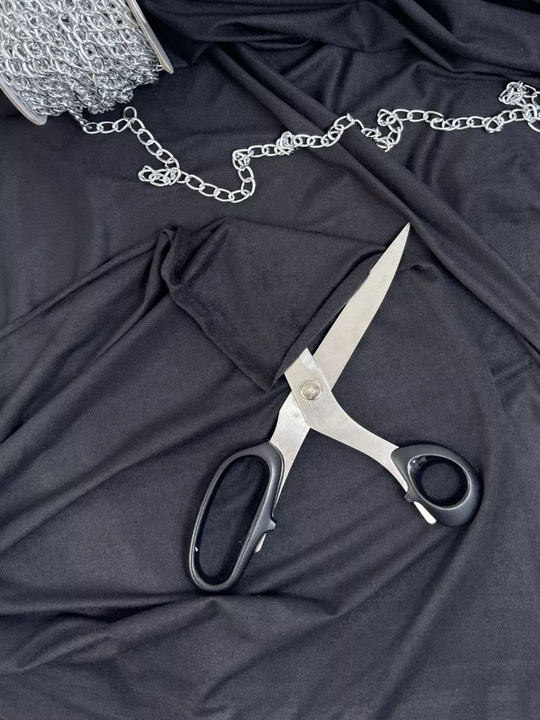 Замша искусственная, черная