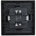 FORTE&PIANO Выключатель 1-клавишный проходной 10А FP103M металл черный IEK