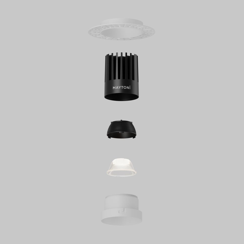 Светильник встраиваемый светодиодный Maytoni Dip DL121-15W-4K-TRS-W