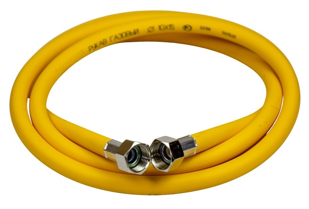 Шланг газовый 1,8 м ELKA ПВХ 3/4" гайка-гайка (жёлтый)