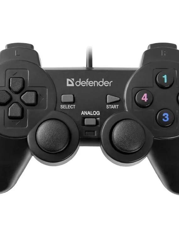 Геймпад Defender Omega USB, проводной, вибрация, для PC, USB, черный