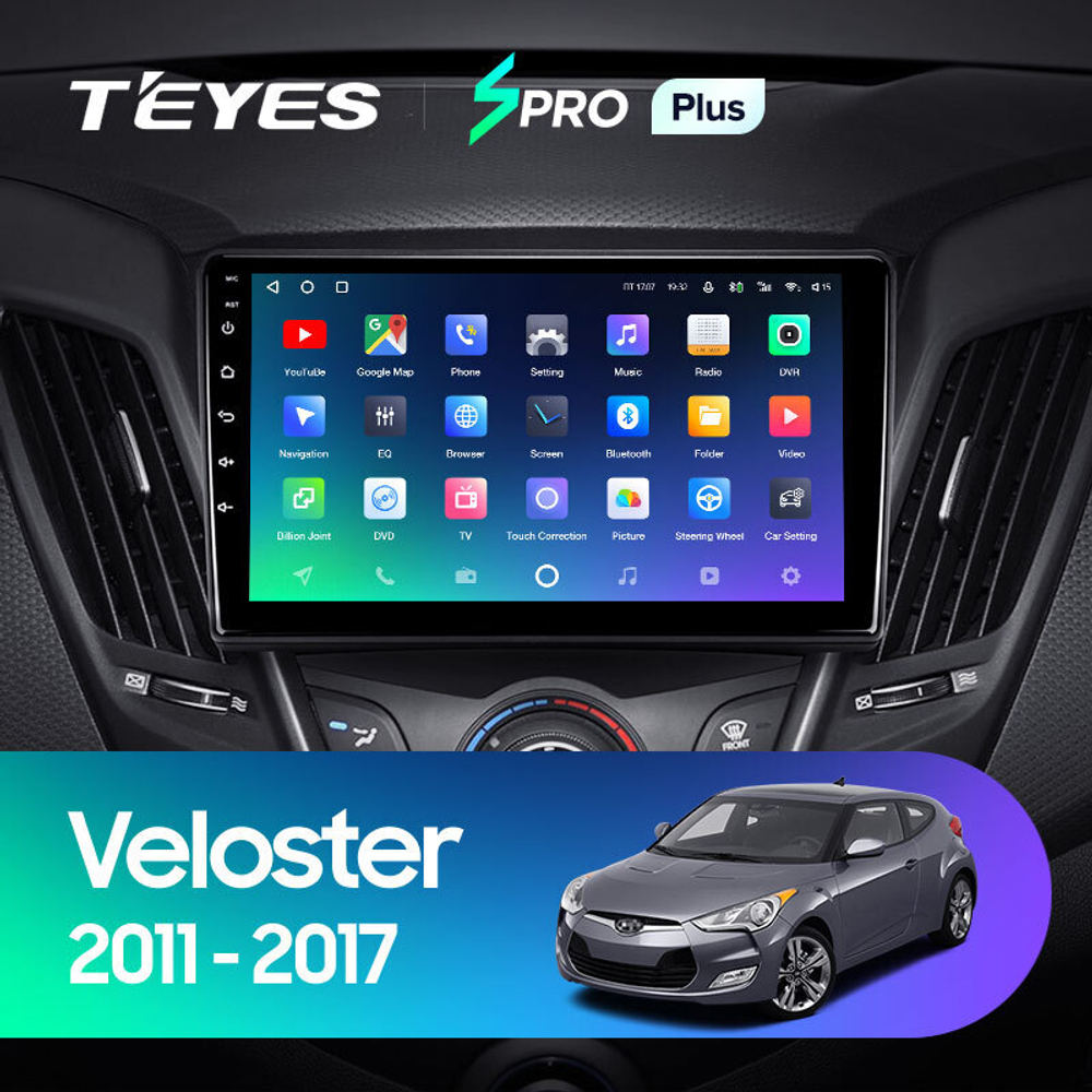 Teyes SPRO Plus 9" для Hyundai Veloster 2011-2017