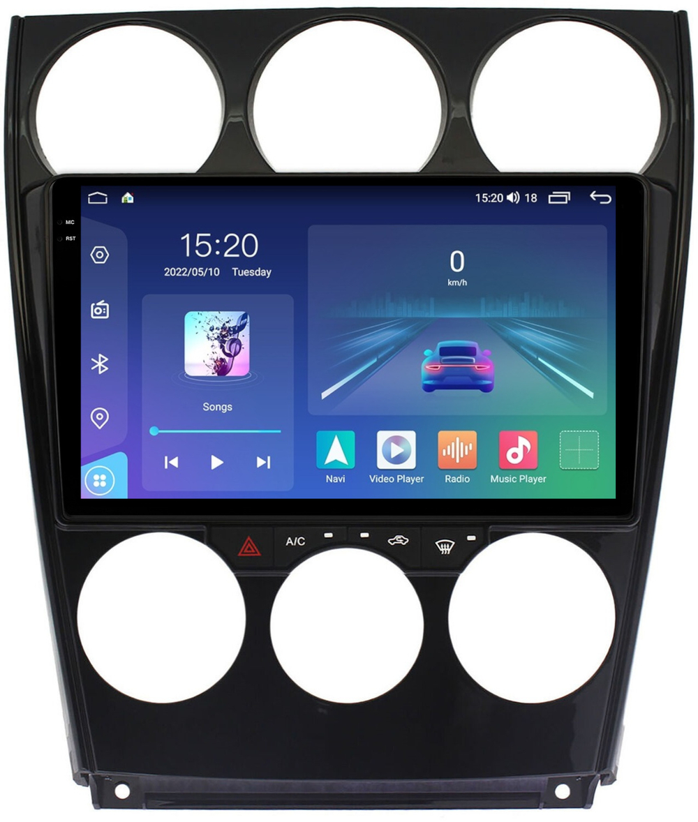 Магнитола для Mazda 6 2002-2007 GG - Parafar PF013RN2K на Android 13, QLED+2K, ТОП процессор, 4Гб+32Гб, CarPlay, 4G SIM-слот