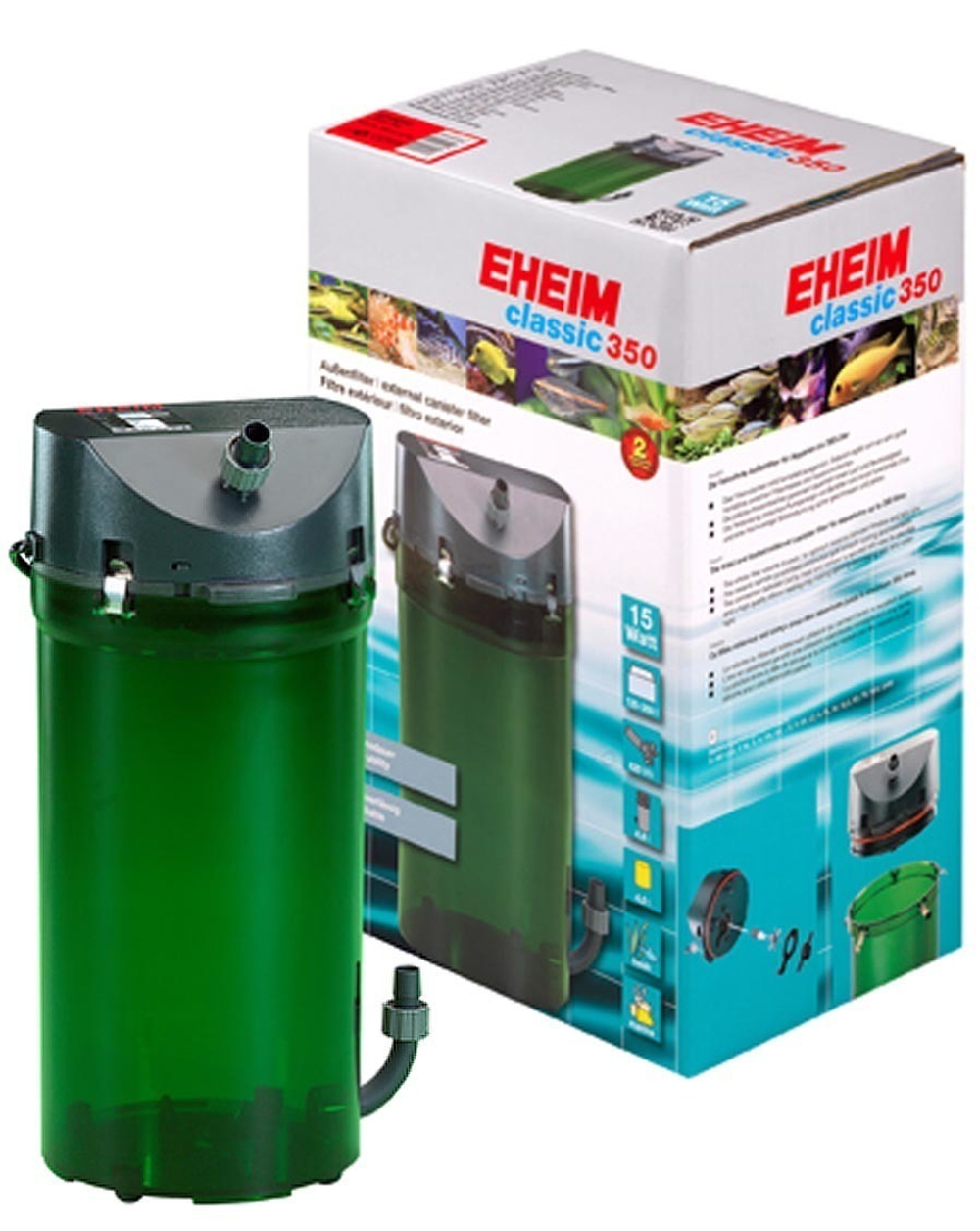 Фильтр внешний "Eheim 2215 Classic-350", 620л/ч, (для 120-350 л) с наполнителем