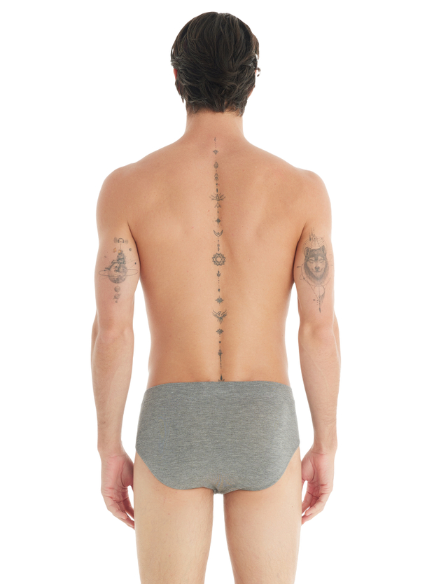 Трусы мужские слипы Silver серый меланж