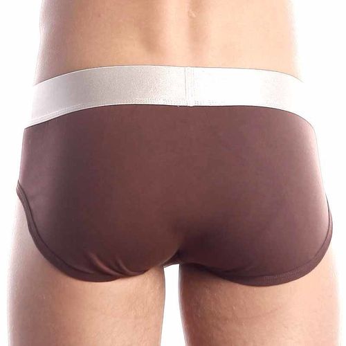 Мужские трусы брифы Calvin Klein Brief Steel Brown modal CK01214