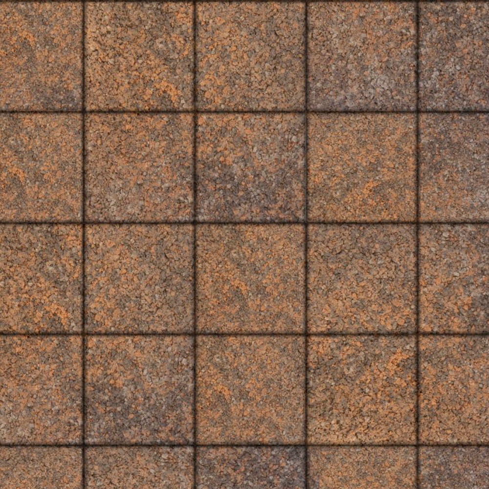 Тротуарная плитка КВАДРАТ 200х200 мм - Листопад гранит Клен