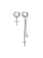 Серьги "Cross Long" Silver