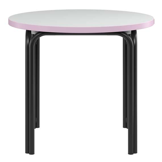 Столик кофейный ror, Ø50 см, черный/серый/розовый
