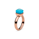 Кольцо Qudo Firenze dark aquamarine 16 мм 610907/15.9 BL/RG