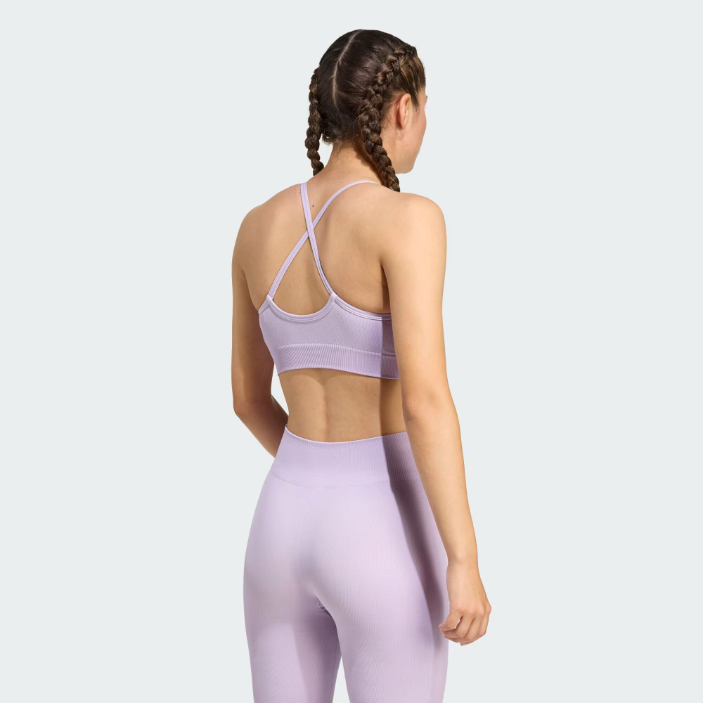 Workout Essentials — спортивный бюстгальтер из трикотажа с легкой поддержкой - ADIDAS