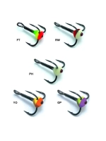 Крючки рыболовные PowerGrip STH-46TN, #1/0, (6шт), тройник