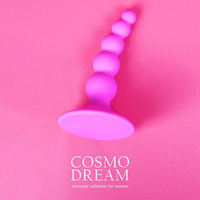 Розовая анальная втулка-елочка 9,5см Bior Toys Cosmo WSL-15019