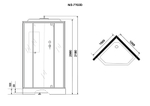 Душевая кабина Niagara Luxe 100x100 NG-7702DM без гидромассажа
