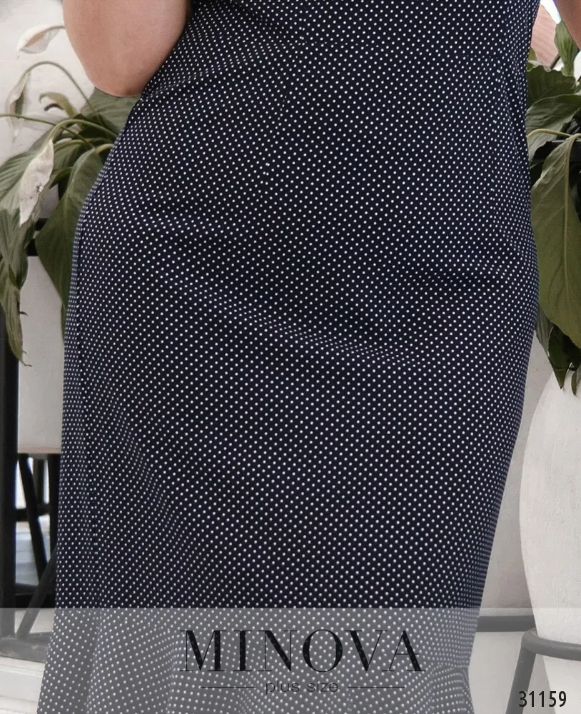 Платье 348-1-синий Minova