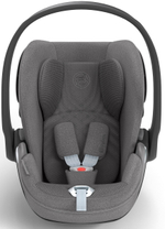 Коляска Cybex Coya Rosegold Frame Cloud T i-Size Mirage Grey Plus Mirage Grey с дождевиком и бампером
