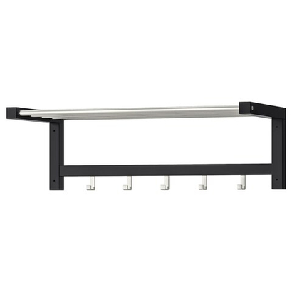 Вешалка настенная IKEA TJUSIG (ЧУСИГ), Черный, 79 см
