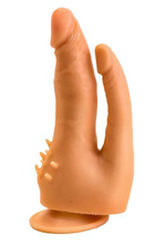 Фаллоимитатор-реалистик на присоске двойной (Цвет: телесный)