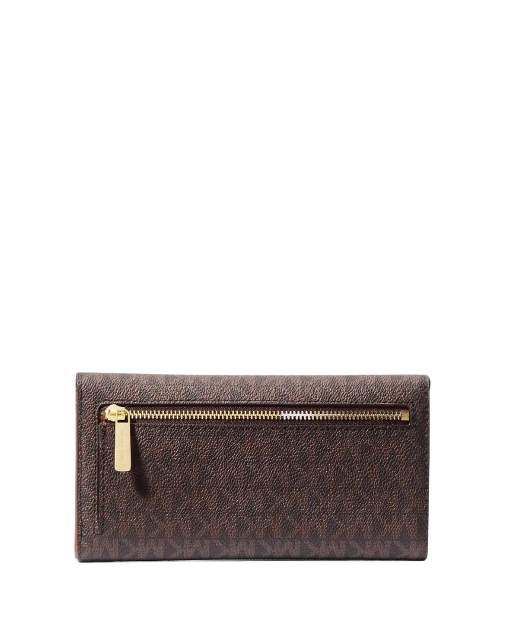 Кошелек Michael Kors Jet Set Large Logo Trifold | Коричневый с песочным