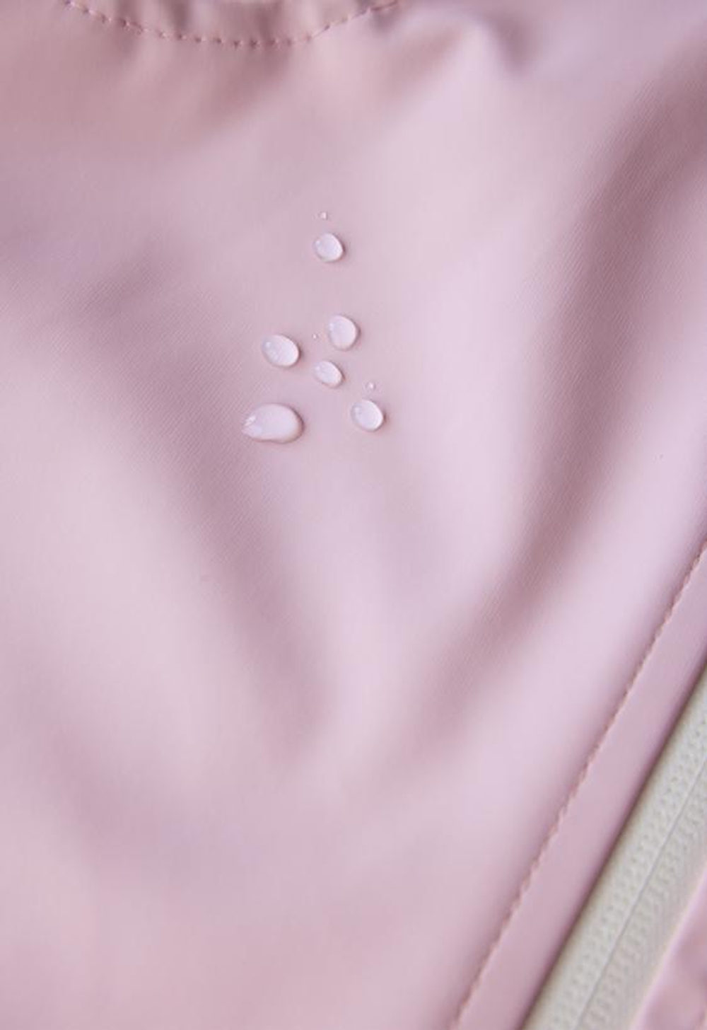 ZARA ПРОРЕЗИНЕННЫЙ КОМБИНЕЗОН WATER-REPELLENT, РОЗОВЫЙ