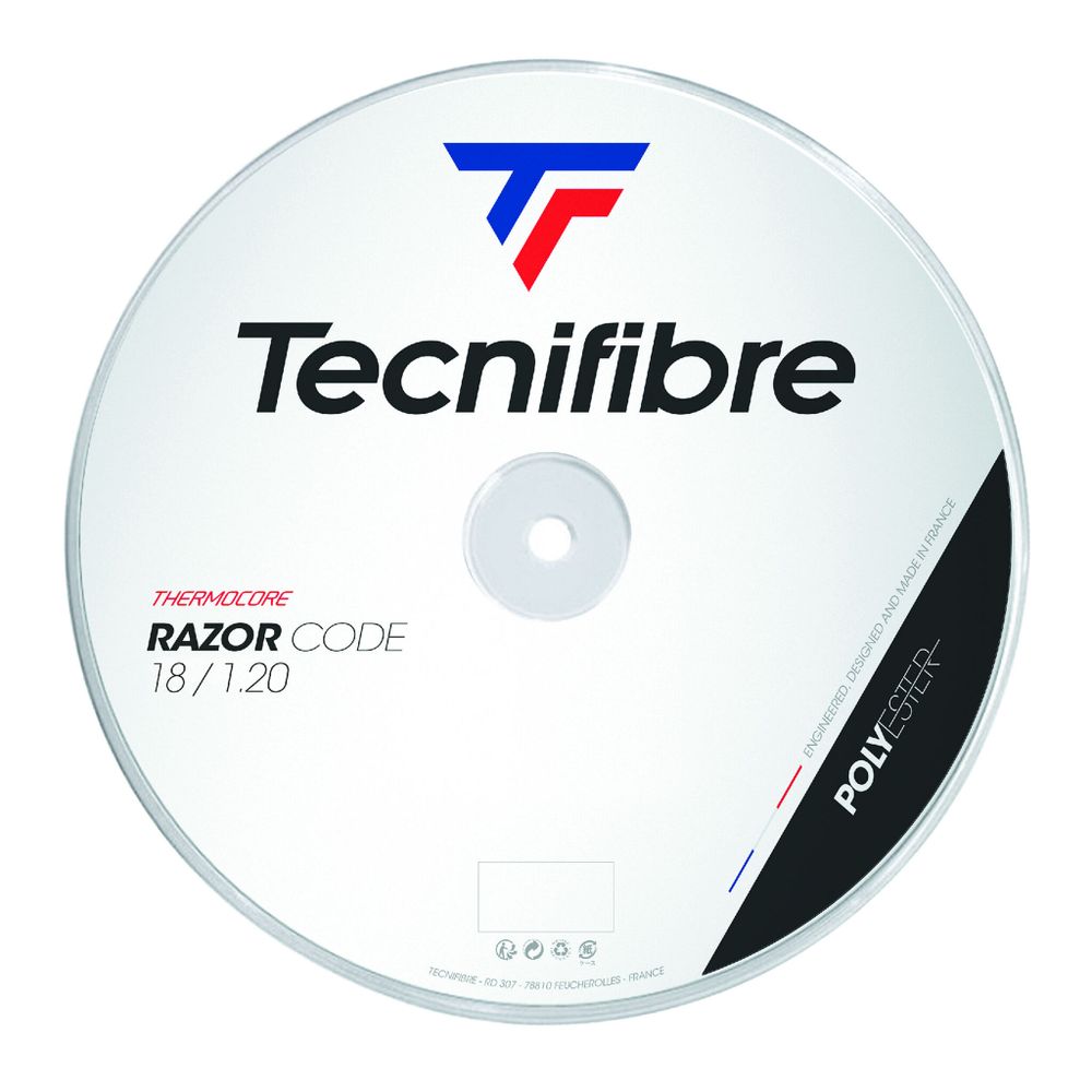 Струны теннисные Tecnifibre Razor Code 200m String Reel - White