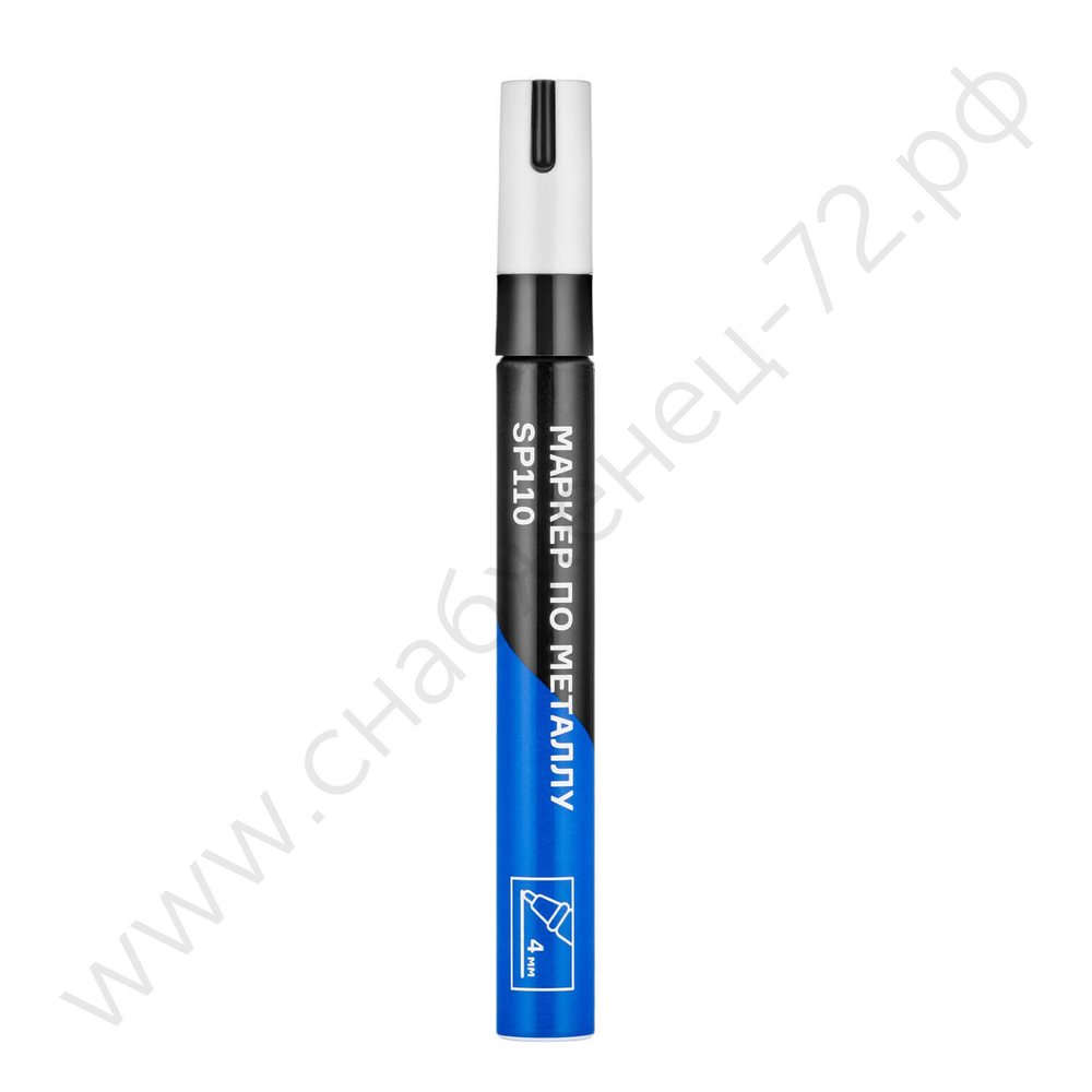 Маркер по металлу, чёрный, до 4 мм