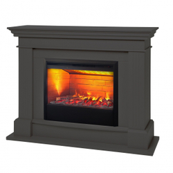 Электрокамин RealFlame Ontario 26 GR графит с очагом 3D Helios 26