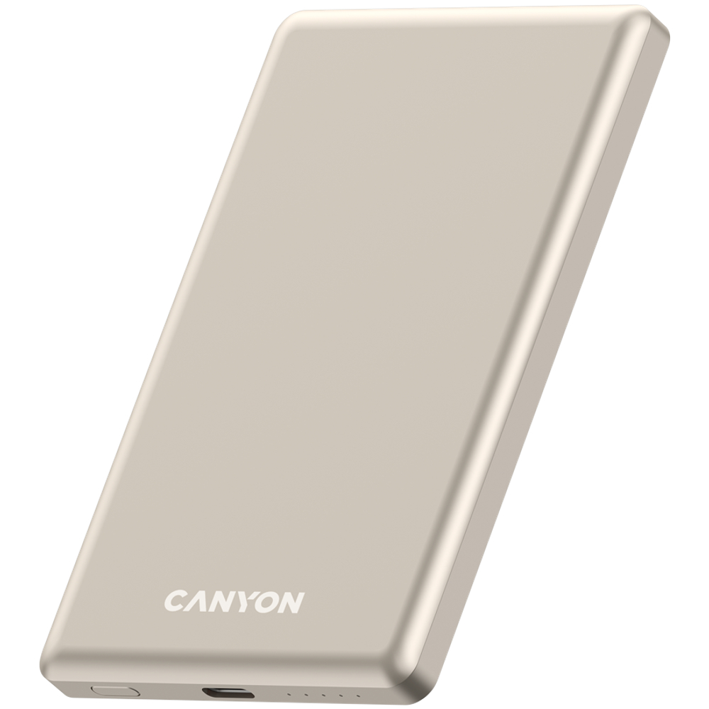 CANYON power bank OnPower 505 slim Magnetic 5000 mAh PD20W Beige