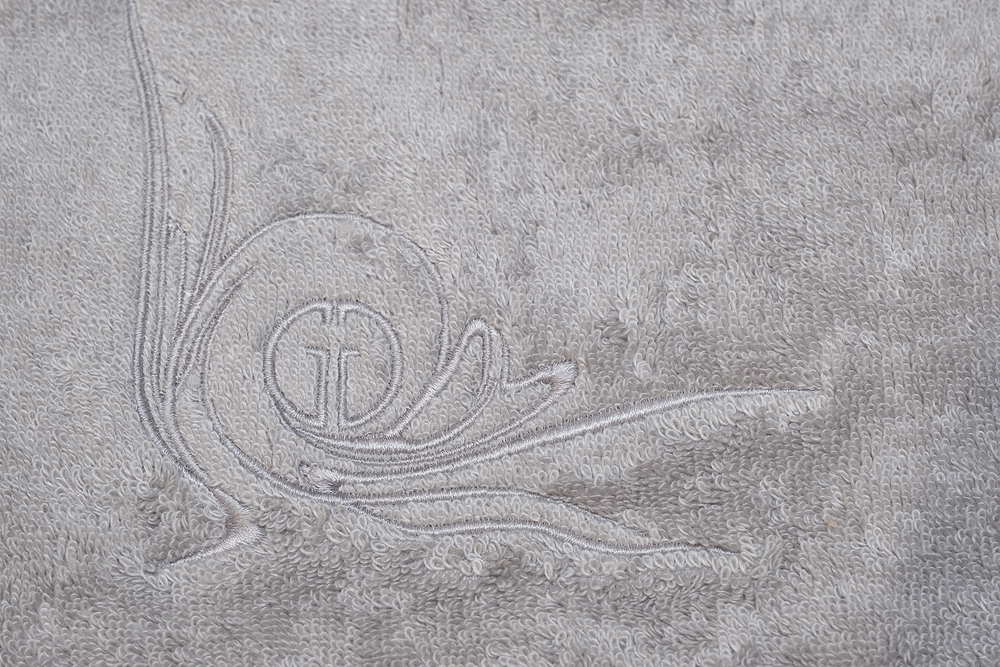 Полотенце 30х50 Garda Decor Лирика серое