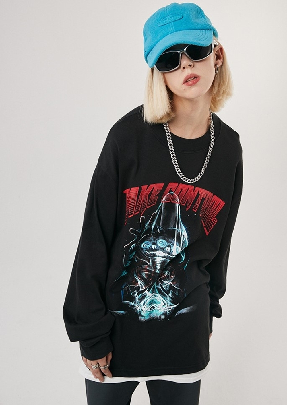 Лонгслив STUFF "Take control" OverSize